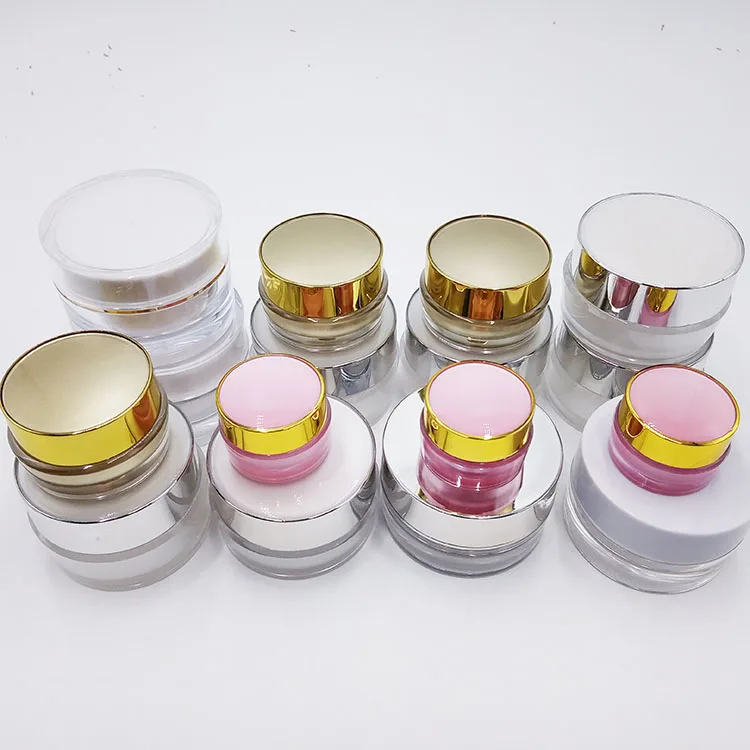  Manufacturer customize 10g 15g plastic jar cream lotion Custom cosmetic