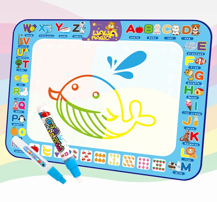Water Drawing Board Mat Painting with Water Doodle Pen  Coloring Drawing aqua doodle mat
