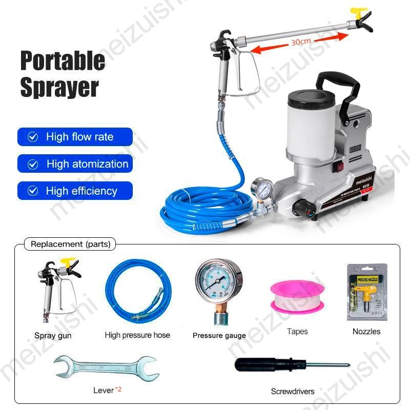 2024 Airless Sprayer Latex Paint Household Multifunctional Small Paint Sprayer Electric High Pressure