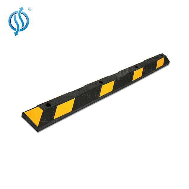 Reflective 50mm Rubber Bump Garage Wheel Car Stop