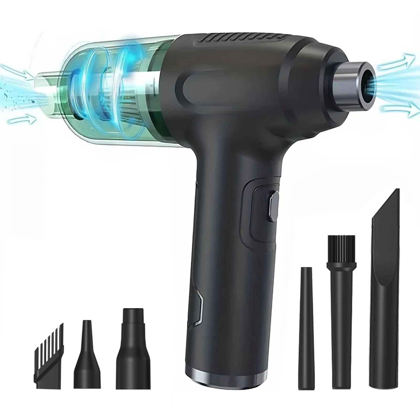Handheld Car Wireless Vacuum Cleaners Air Duster & Air Blower 4 in 1 Blowable Cordless Dual Use Mini Vacuum Cleaner