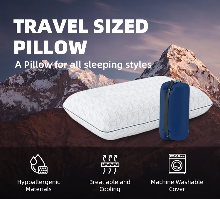 new sleep soft waterproof comfortable camping pillow memory foam