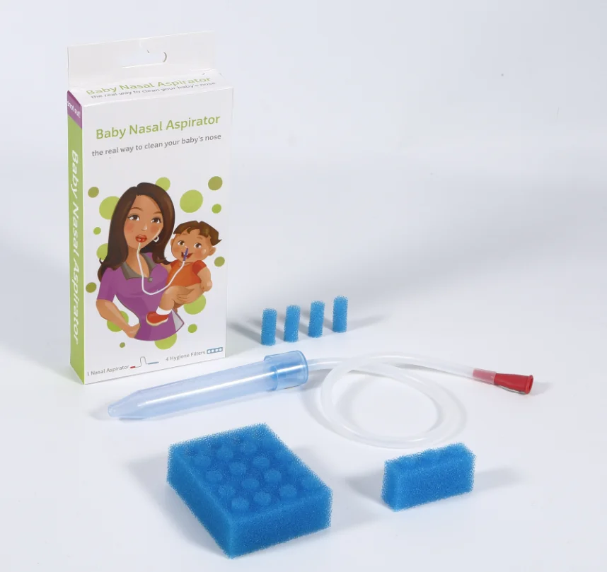 Детский носовой аспиратор с 24 гигиеническими фильтрами присоска для носа не содержит BPA или фталат