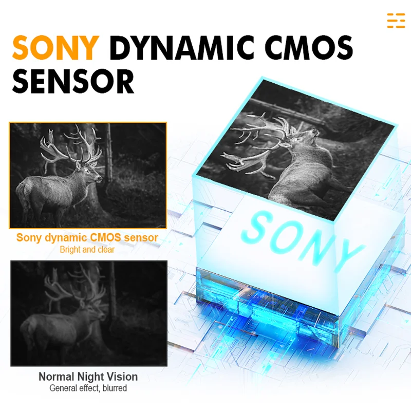 Ten Rings NV500 Outdoor 1080P telescope night vision scope Monocular for adults wildlife low light night camera hunting