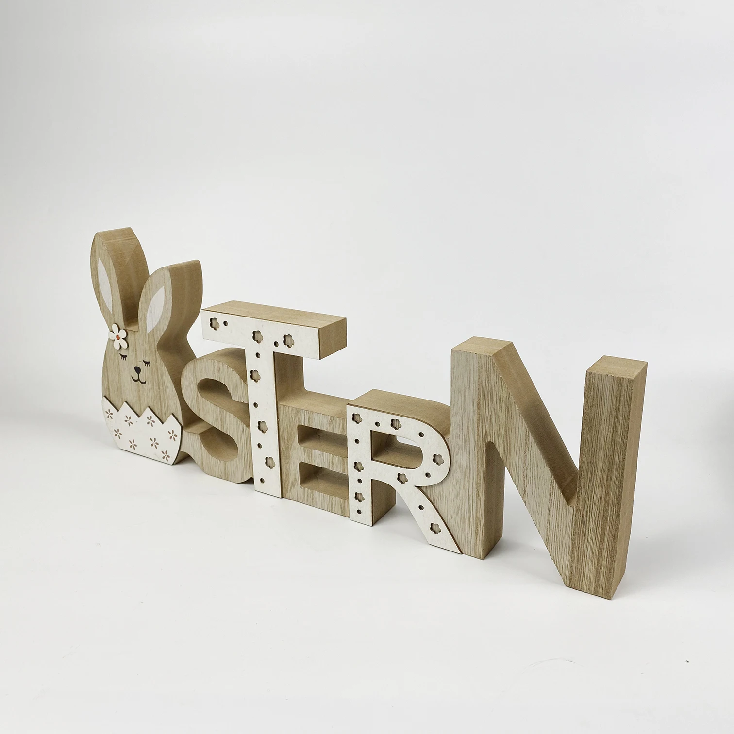 
Wholesale EASTER deacoration lovely rabbit wooden Ostern Letter indoor decorative wooden letter 