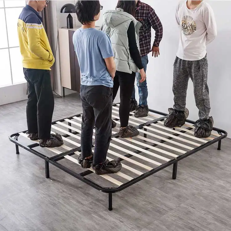 British Style OTTOMAN 5FT size Ottoman foldable wooden Slatted Metal Platform  slat Bed frame