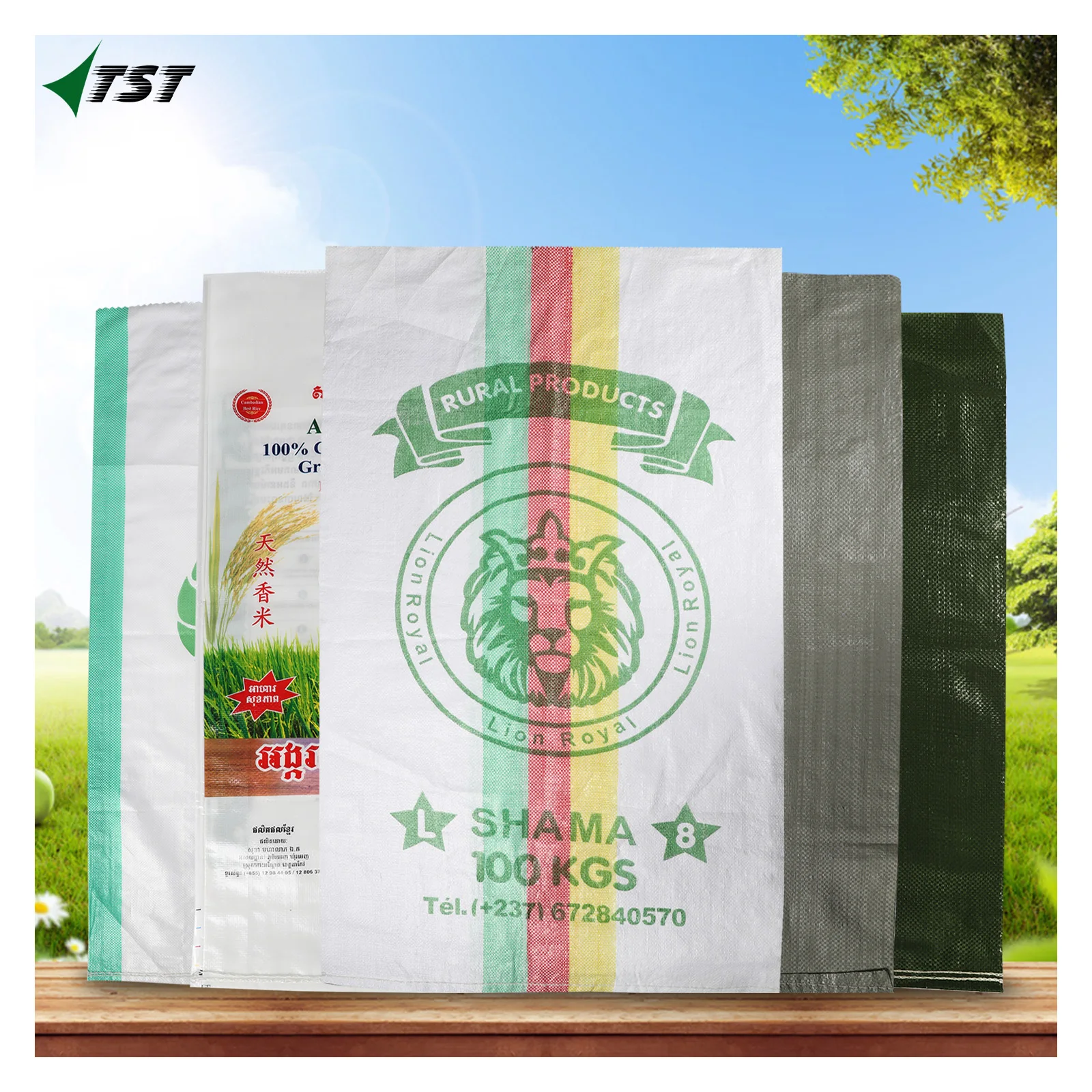 High Quality 100kg 25kg 50kg  Waterproof Polypropylene PP Woven Package Bags