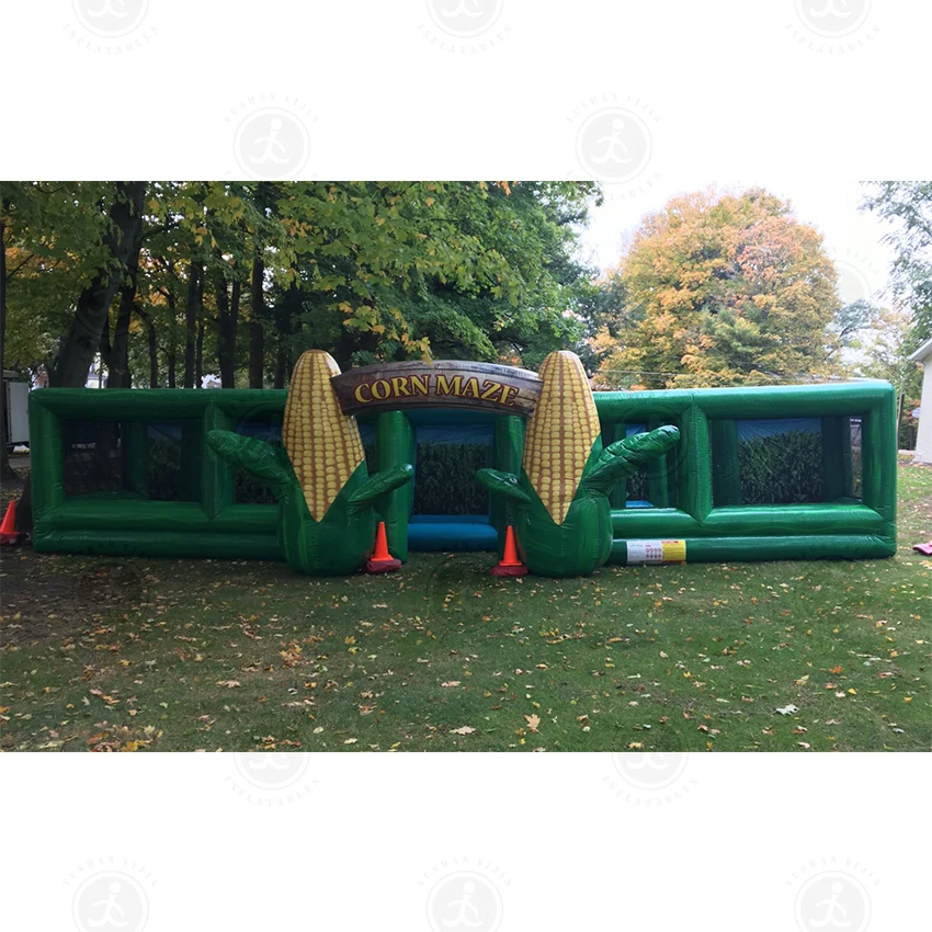 2023 Popular  Use Cheap Indoor Fun City Playground Inflatable Amusement Theme Park,Inflatable Maze Sport Game Large Castle