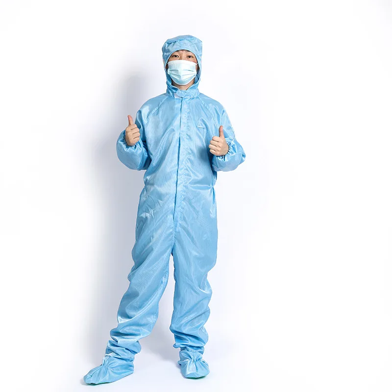 S-6XL Reusable ESD Coverall Class 100 class 1000 Cleanroom Clothes