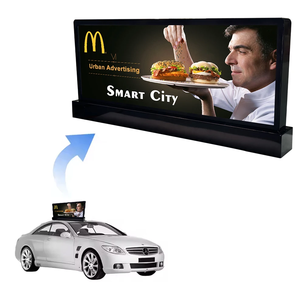Wholesale P2.5 P5 Taxi Top Double Sided Video Hd Led Display Screen For Advertising 4G Wifi Wireless Gps Tracker Oem Factory