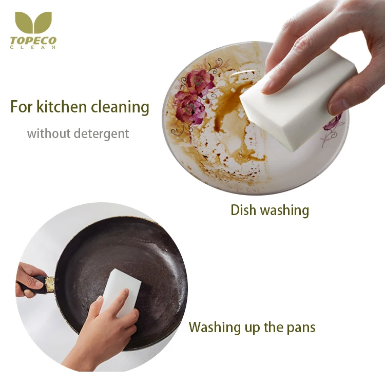 Topeco Japanese Package Melamine Sponge Wholesale Sponge Household Magic Cleaning Sponge