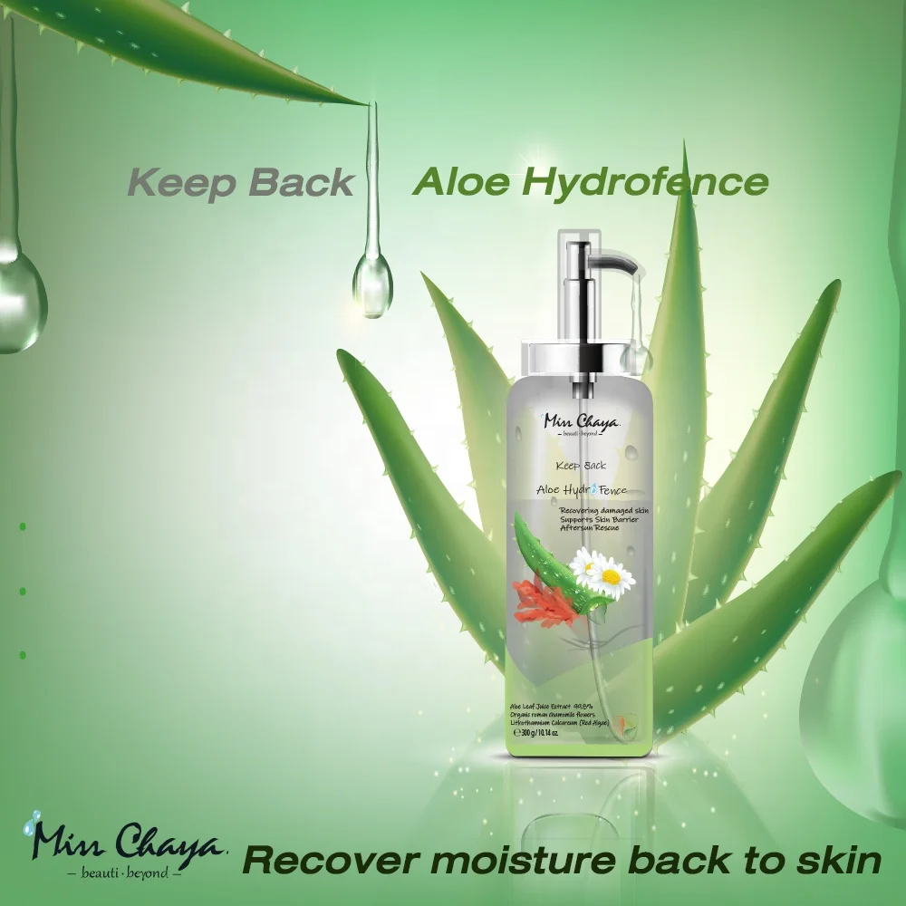 MISS CHAYA Keep Back Aloe Hydrofence Gel Soothing Reparing Relaxing Moisturizing Aloe Vera Chamomile Red Algae Premium Hot Item