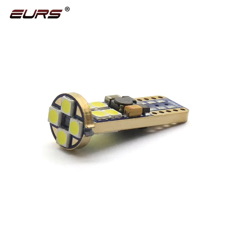 T10 Led Canbus W5W Led Bulbs 194 3030 12SMD 6000K White Dome Reading License Plate Light Car Interior Light