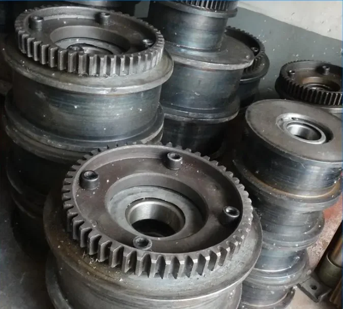 Crane traveling wheel gear ring