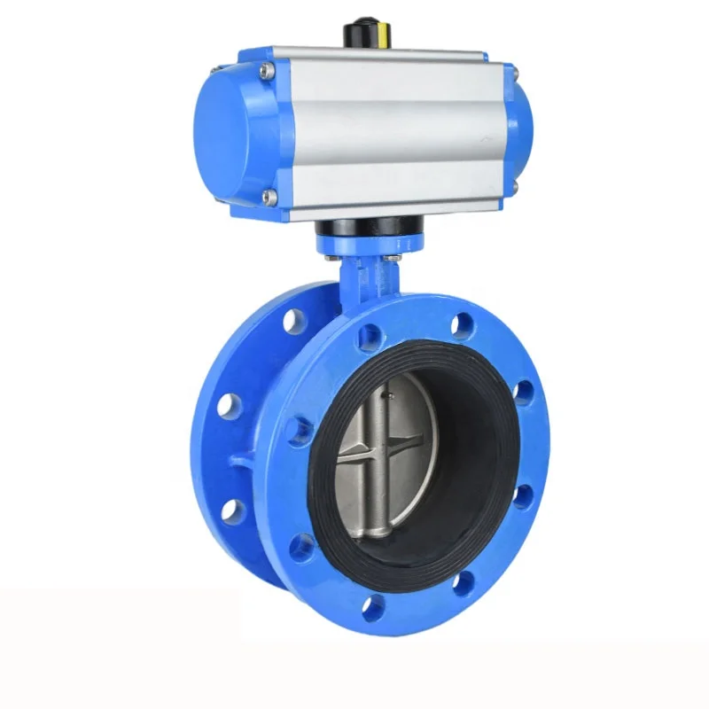 DN125 Black Soft Seal Type U Valve Butterfly Water Heater Service Valves  Type A LT U Cast Iron Valve Wafer