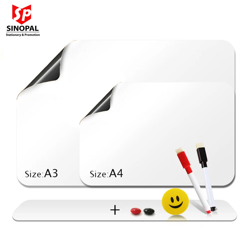 Hot sell flexible magnetic whiteboard sheet suitable  for fridge and metal surface