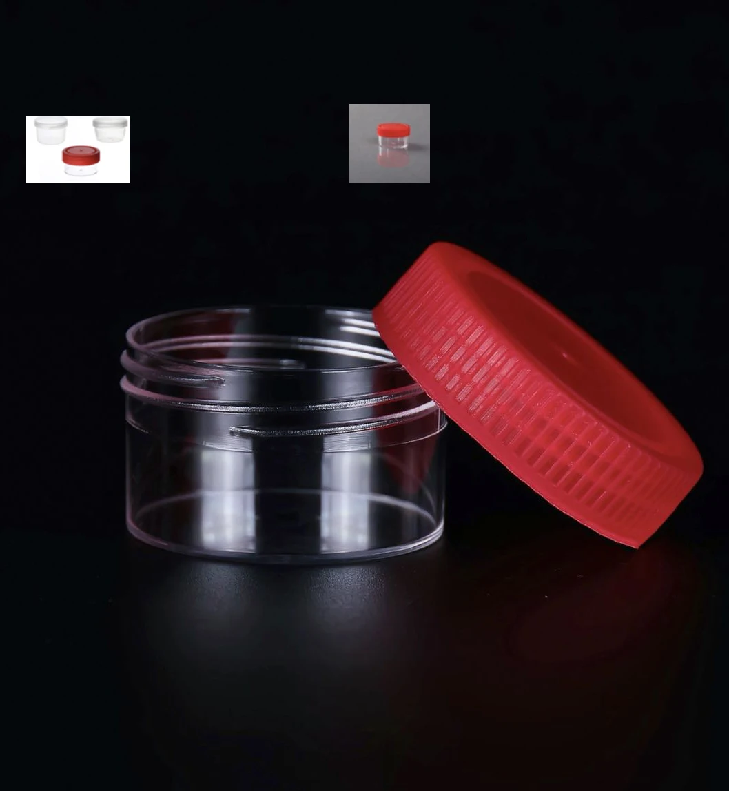 Hospital clinic use medical disposable short 16mm high specimen stool urine container medical sputum cup