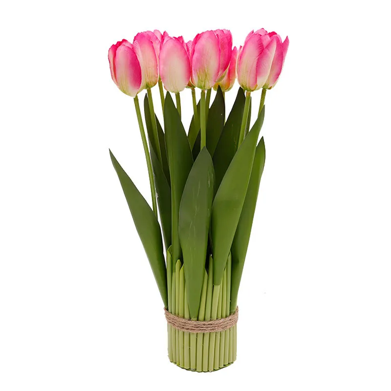 DREA Hot selling lifelike flowers artificial flowers in bulk plastic faux tulip for home wedding decor