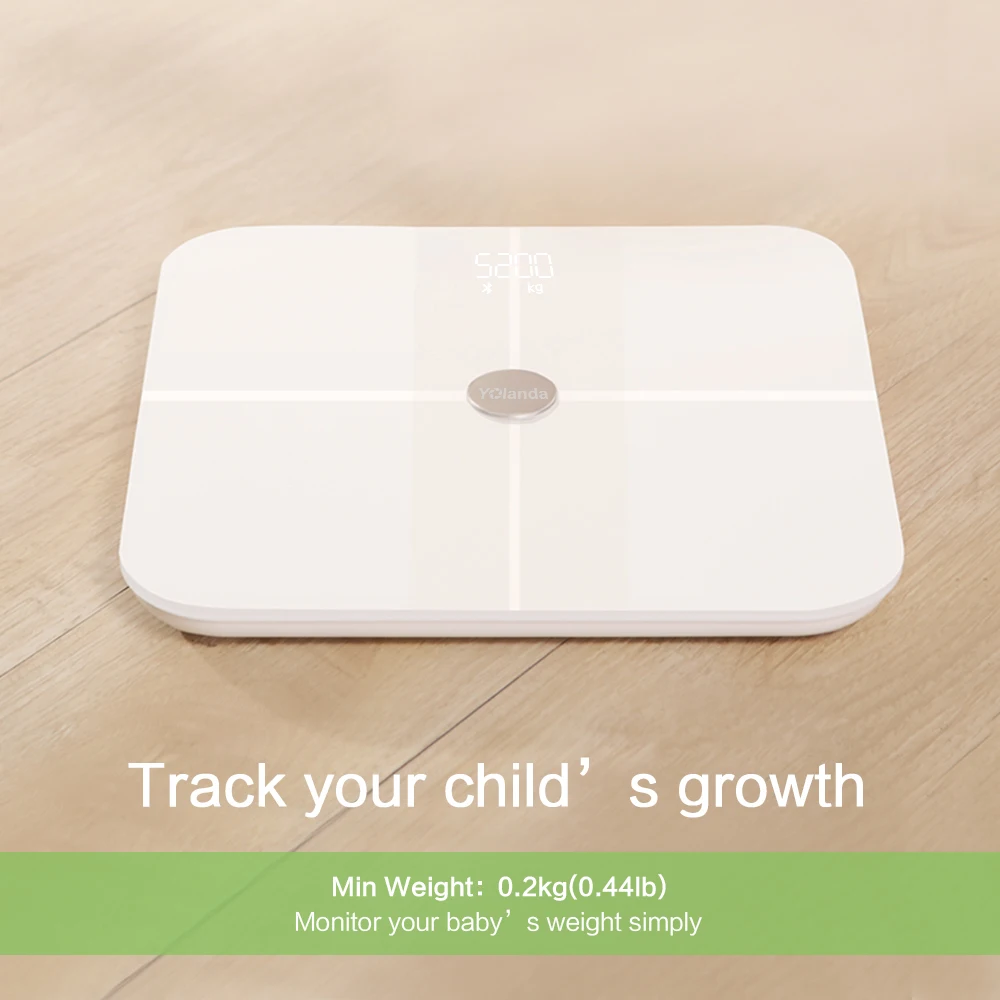 2020 профессиональные смарт-весы Yolanda с Wi-Fi для определения индекса массы тела