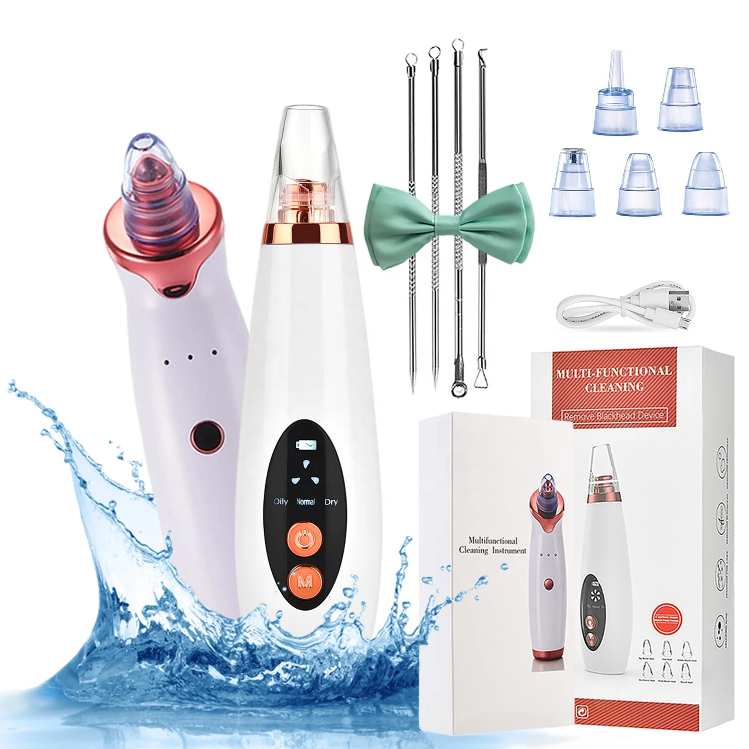 Wholesale Beauty Equipment Electric Nose Pore Cleaner Suction Facial Acne Remover Vacuum Blackhead Remover Tool Kit