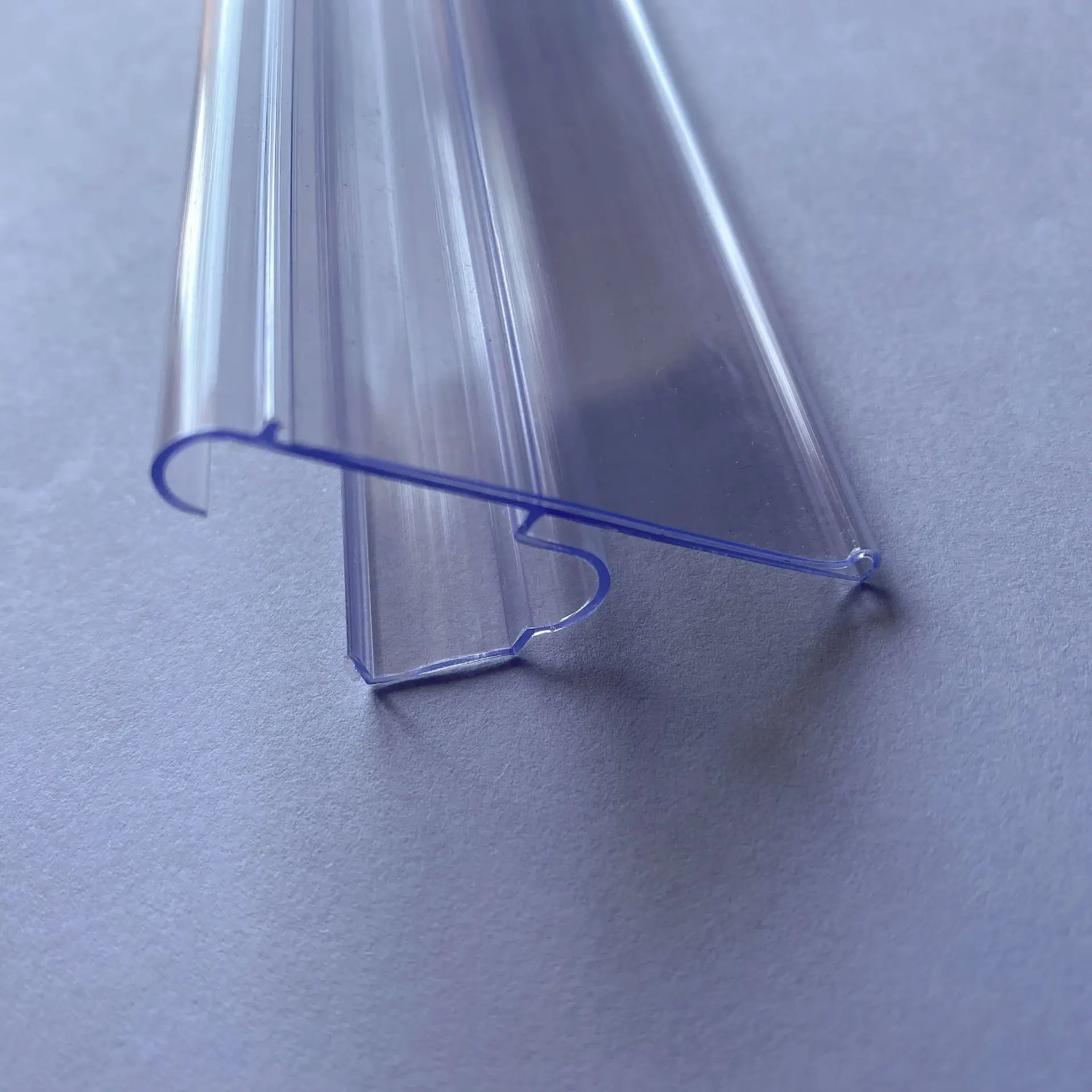 PVC Supermarket Display pvc plastic price tag sign label display holder