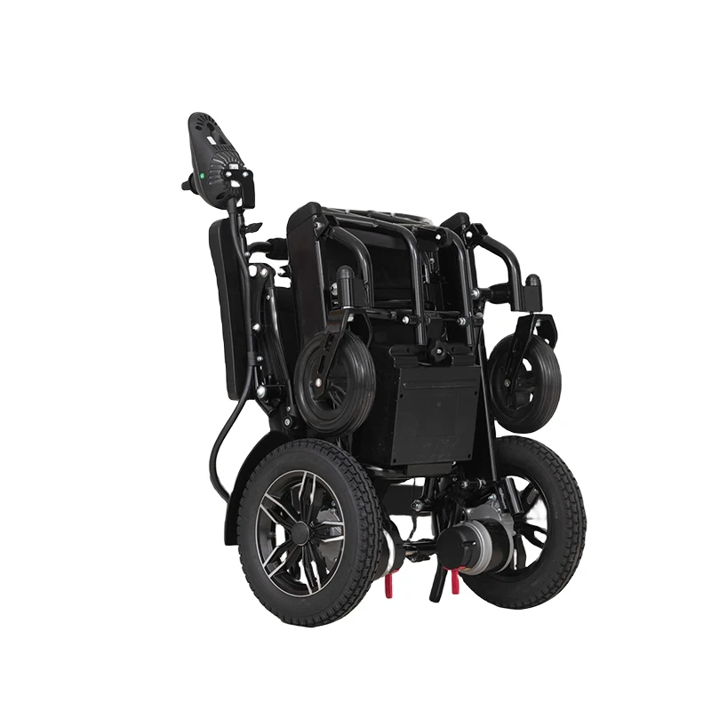 Factory Direct Sale Foldable Aluminum Alloy Electric Wheelchair High Power Wheelchair