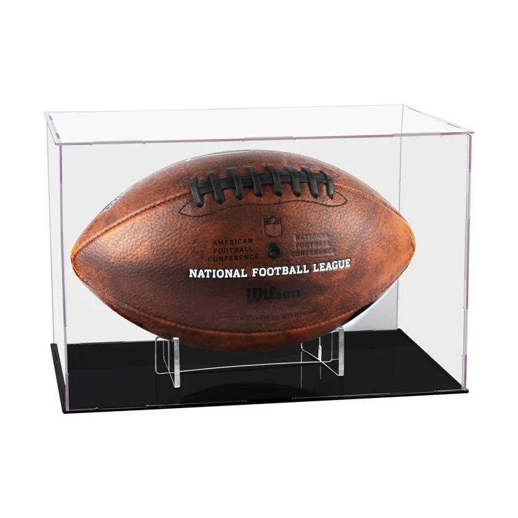 soccer ball acrylic display case acrylic box uv blocking Dustproof uv resistant football commemorative acrylic display box