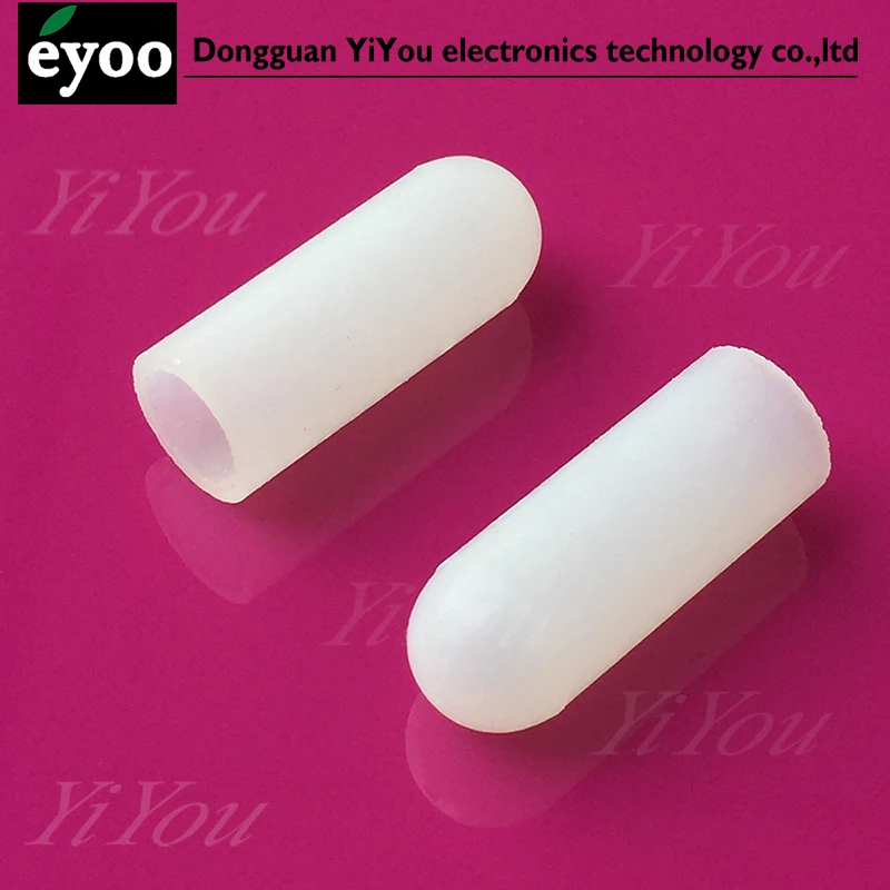 9.5mm 10mm M10 Screw silicone cap Rubber dust cover High temperature Plating Spray Threaded Silicone End Caps