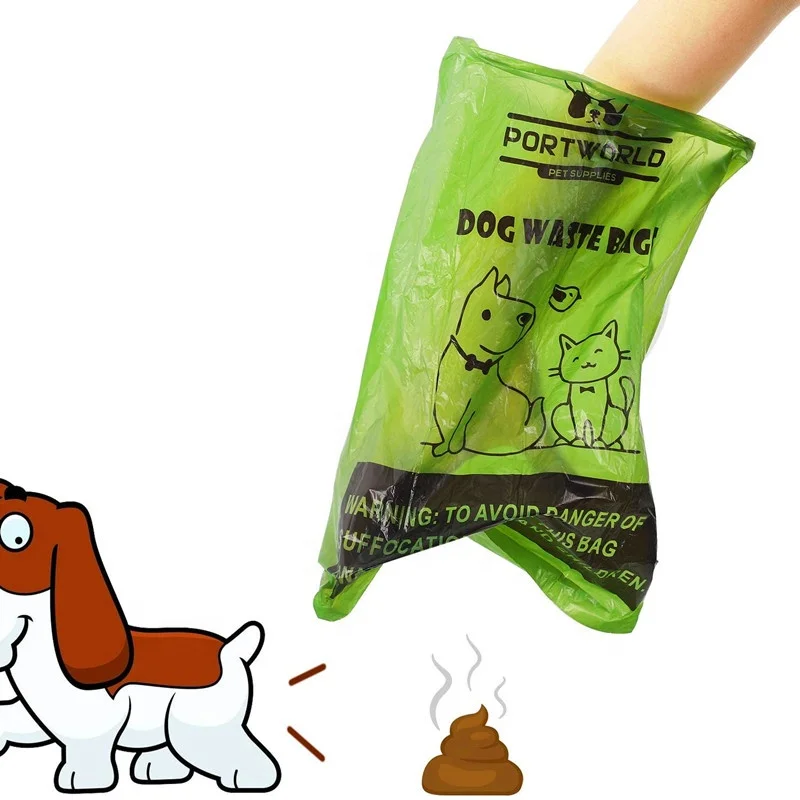 100% Plastic Free Premium Thickness Dog Poop Bags Custom Printed Biodegradable