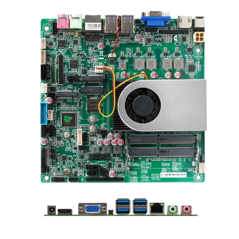 Трехлетняя гарантия Промышленная материнская плата mini-itx Intel 10-го поколения I5-10210U 2 * SO-DIMM DDR4 HD VGA LVDS/EDP три дисплея 6 COM