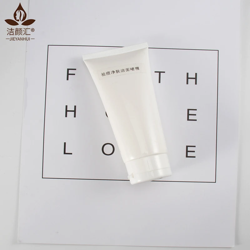 wholesale Korean Custom Private Label Best Facial Cleanser Gel Scrub Whitening Vegan Organic Vegan Acne Foam Face Wash