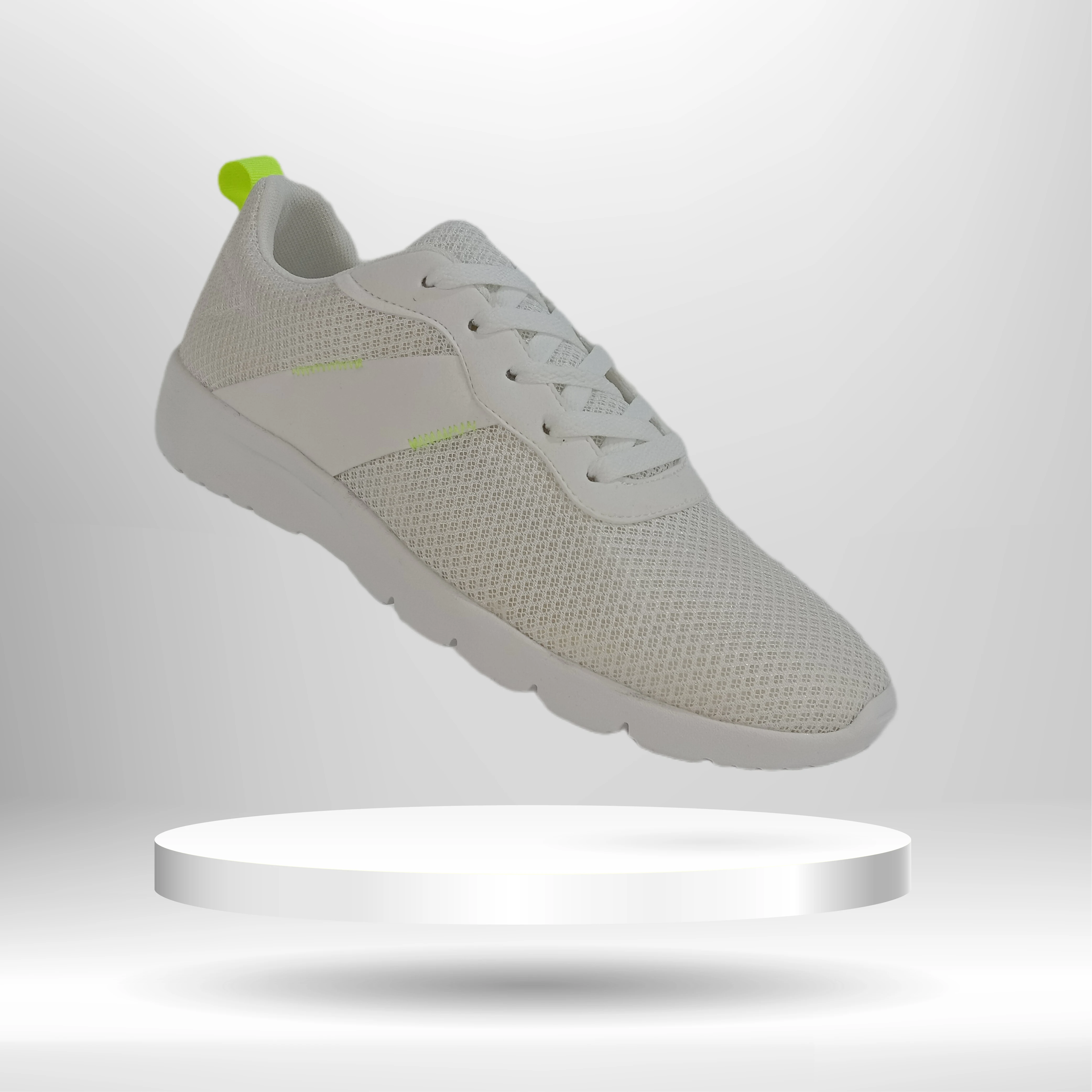 
sporty training sneaker white light weight trending stylish simple pattern shoes 