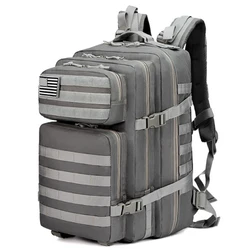 Outdoor Waterproof Nylon Backpack Molle Tactical Backpack Assault Backpack with US Flag