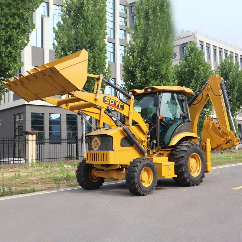 Готовый к отправке новый экскаватор погрузчик дизельный 4x4 передний экскаватор-погрузчик YC40-28 хорошей цене