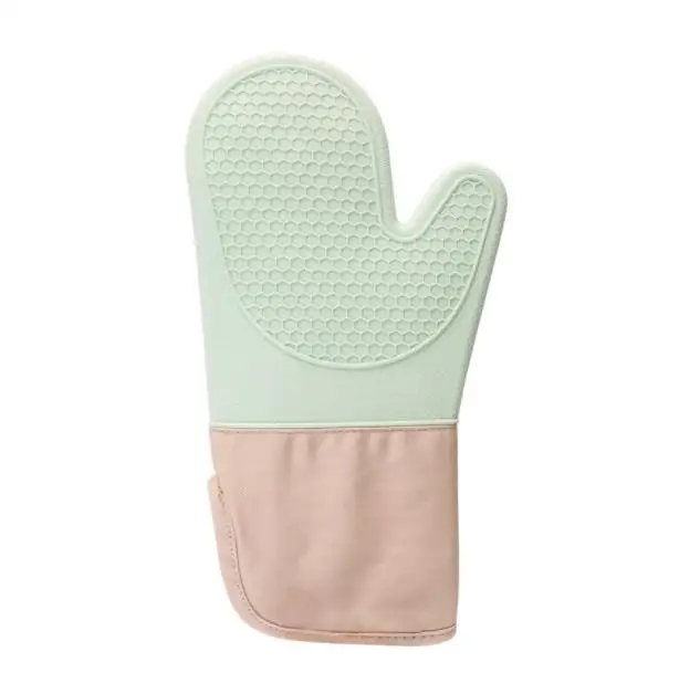 Heat resistant Eco-friendly Cotton silicone OVen Glove