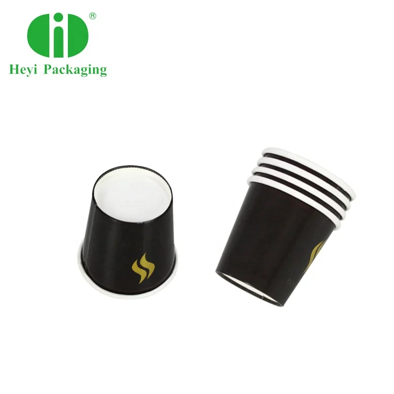 cheap logo printed hot cold drink 4oz paper cups with lids