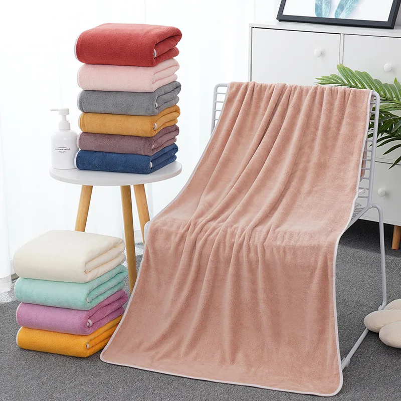 Extra Absorbent Colorful Wearable High Density Drying Spa Microfiber Bath Set Towel For Children