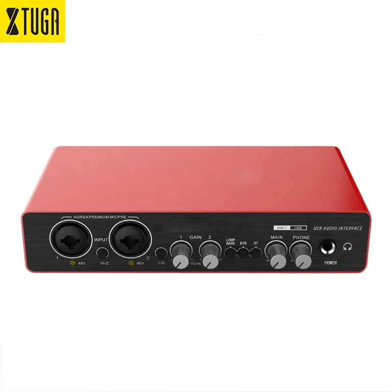 Red Box PRO USB Audio Interface Sound Card For Singing Studio Musical Instrument Recording