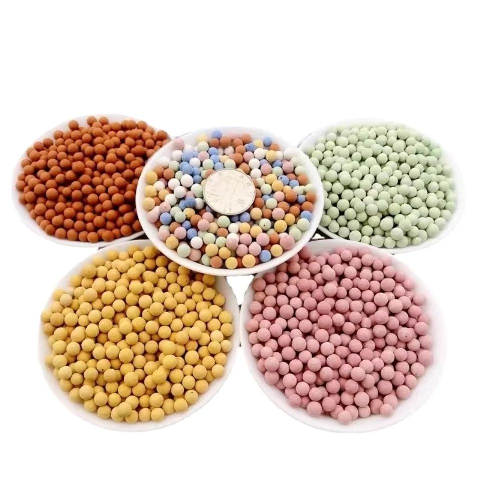 Expanded Ceramsite Rain Bow Leca Balls Colorful Clay Pebbles