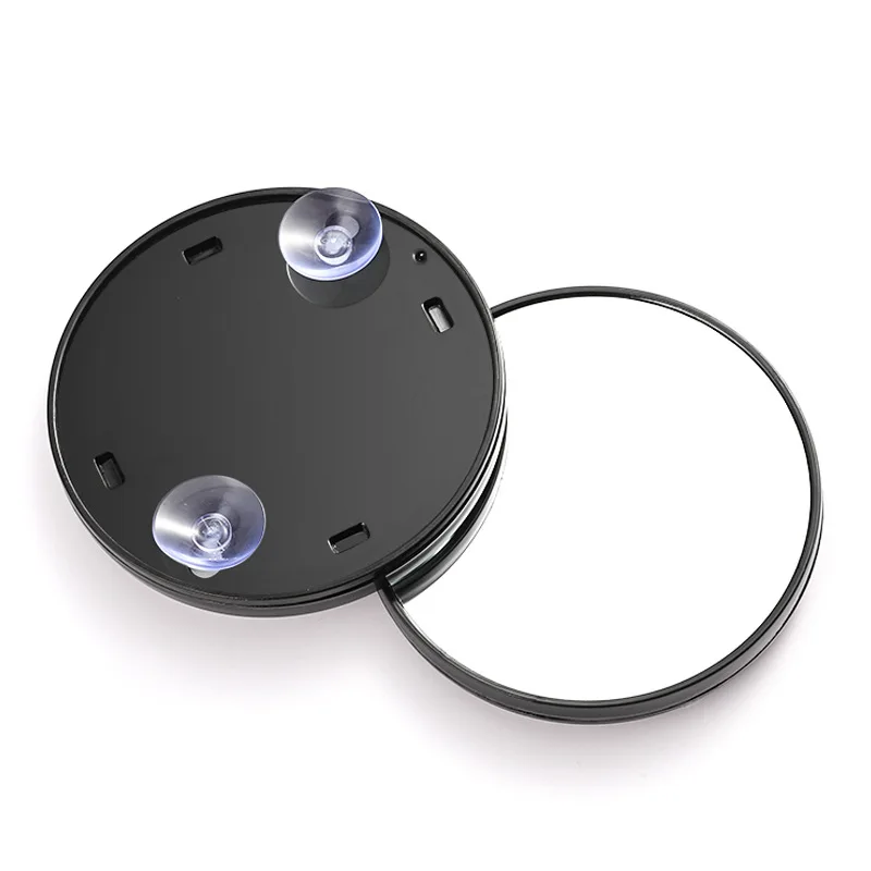 5X 10X 15X Muti-Magnifying acne pore magnifying glass with two suction cups round mini makeup mirror