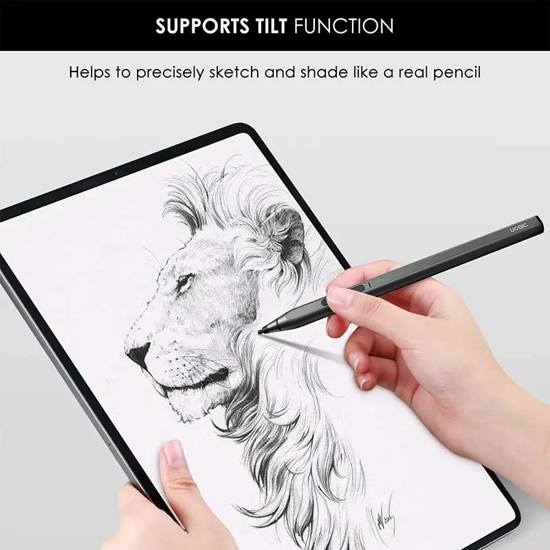 Custom Logo Universal Tilt Function Magnetic Soft Touch Pen Stylus for Microsoft Surface Pro Tablet