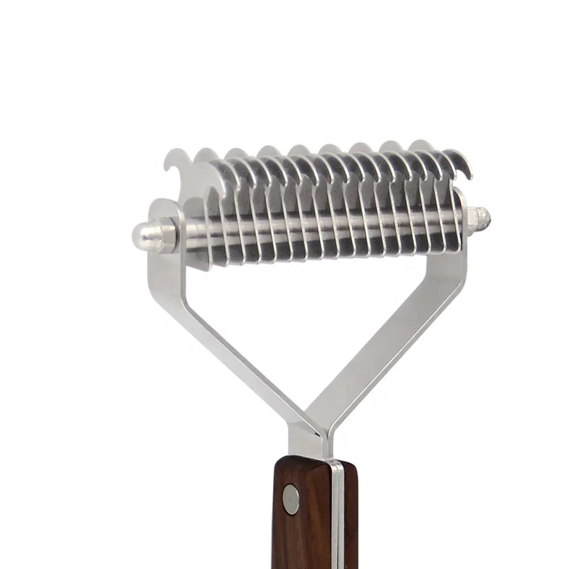 
Factory Wholesale Upscale Classical Style Wooden Handle Dog Grooming Comb Pet Dog Dematting Comb 