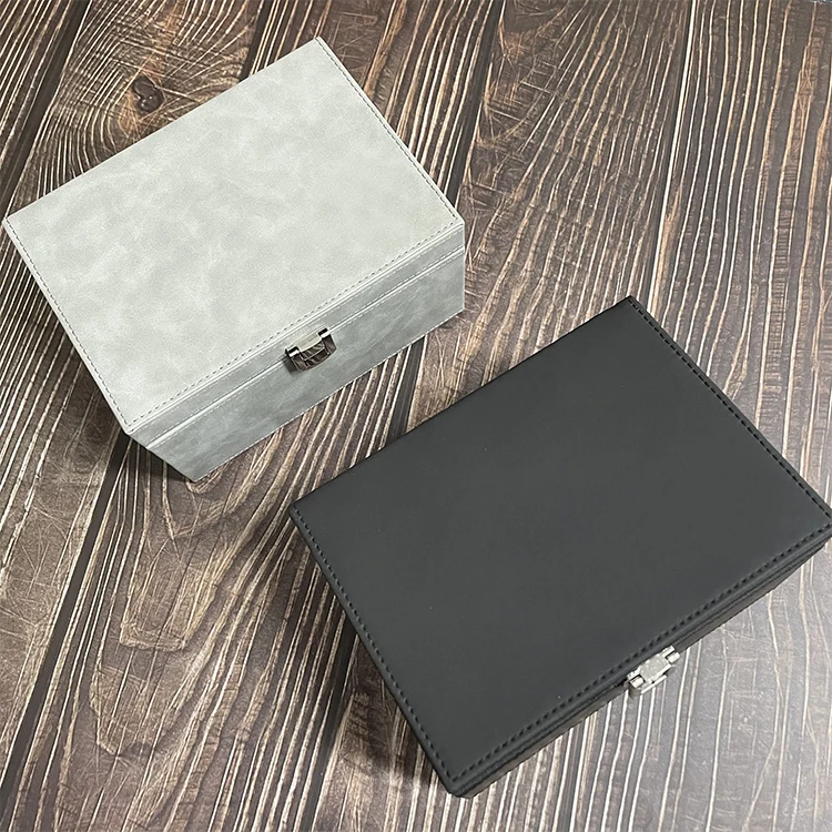 handmade high quality leather Keyless Car Signal Blocker Box RFID case Faraday box