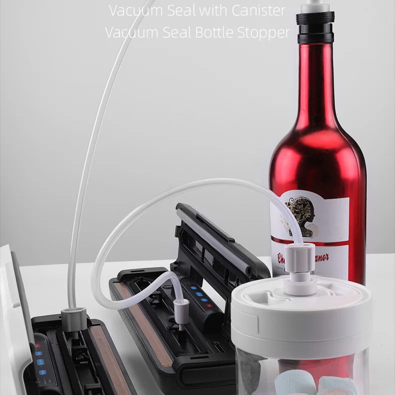 Stainless Steel Vacuum Packing Machine With Kitchen Digital Scale and Food Vacuum Bags Rolls for Vacuum Packaging and Sous Vide