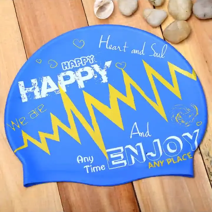 High Quality Wholesale Adult Swimming Caps Silicon Swim Caps Printing