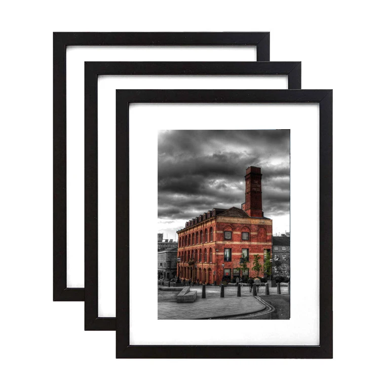 Simple A4 Photo Frame European Style Black Art frames Wooden Certificate Photo Frame