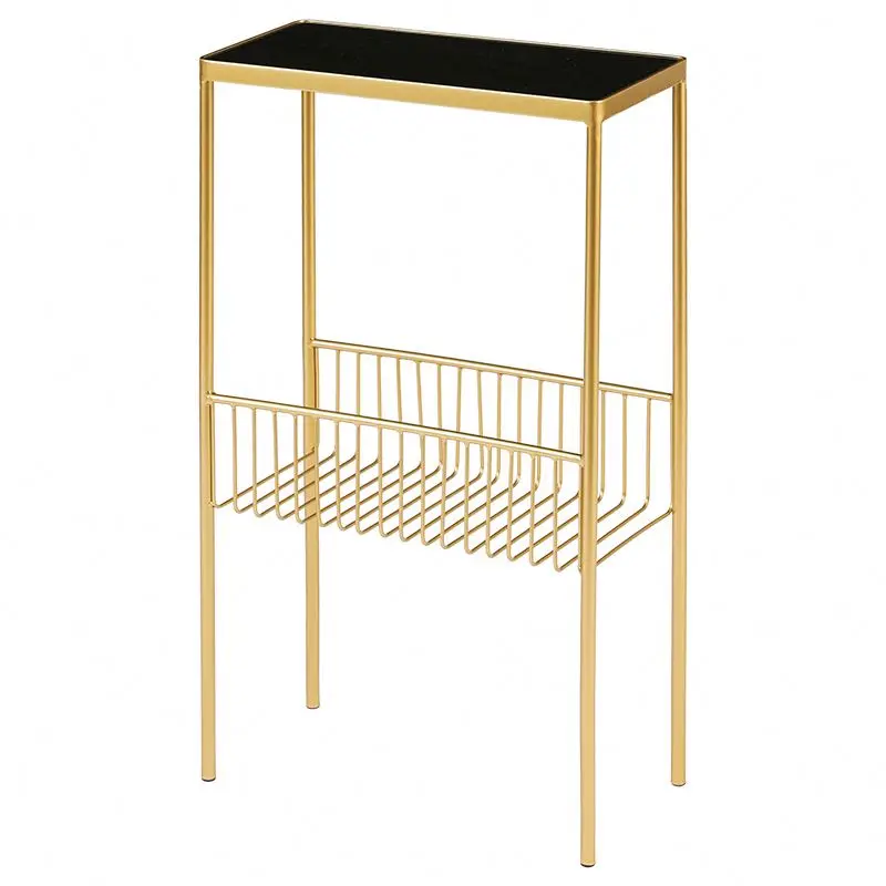 Nordic sitting room contracted mobile balcony bedroom buys content frame fancy glass sofs side table in silver lamp