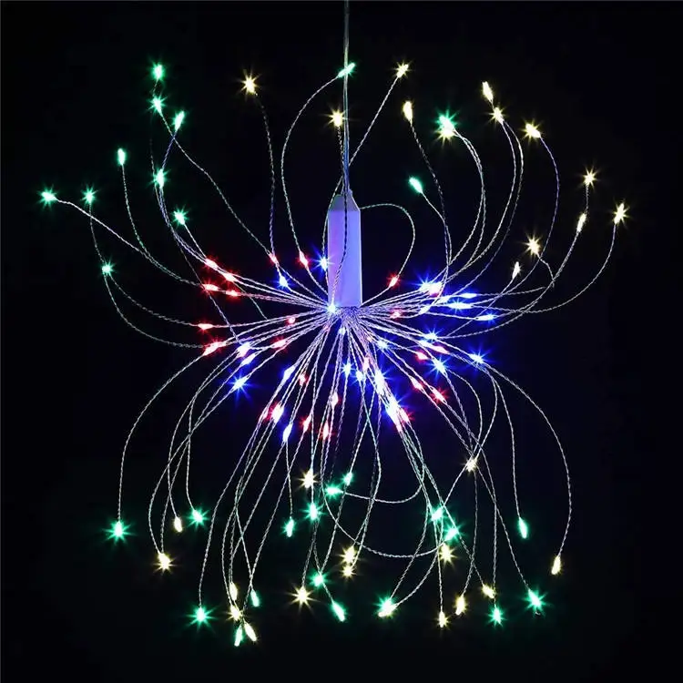 Firework Lamp Led Fairy Copper Wire Lantern String Lights Outdoor Waterproof Garden lawn yard Decorative Hanging Lamp