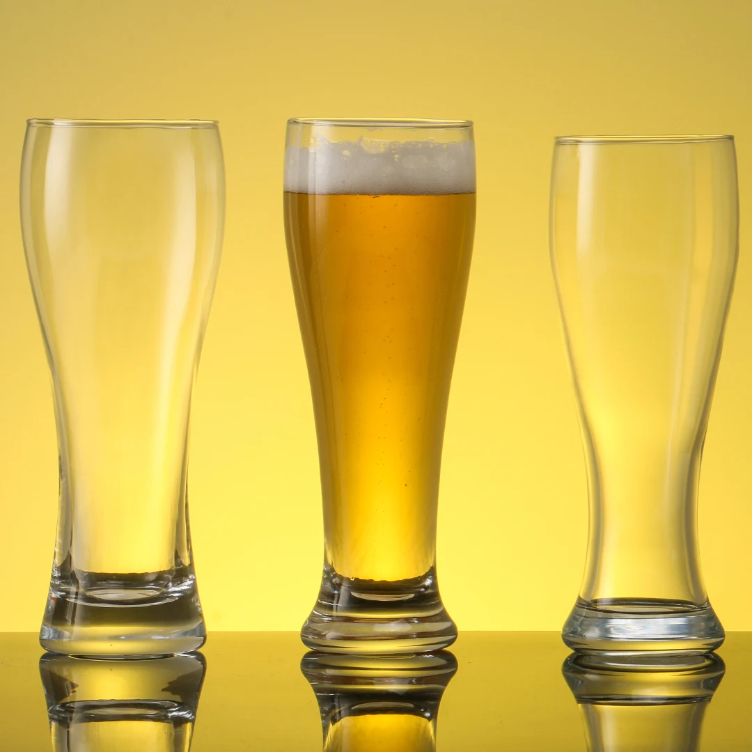 Wholesale Custom Logo High Quality Sublimation Beer Mug Wine Glass Cup Beer Glasses Set Clear Craft Beer Glass