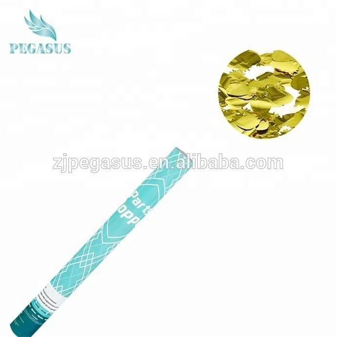 Party Popper Confetti for Wedding Cylinder Printing Event & Party Supplies With Metallic Foil long-cylinder disposable  Pegasus